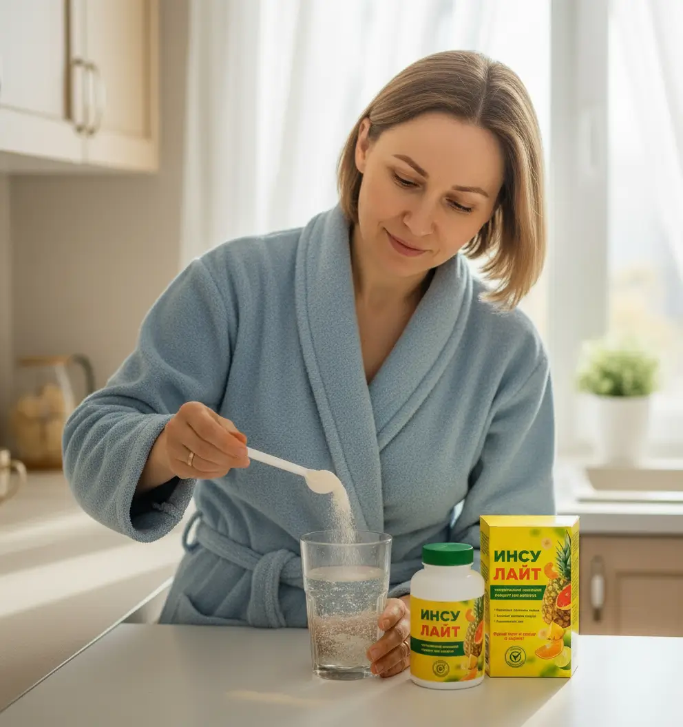 Инсулайт — натуральный порошок для контроля сахара в крови Инсулайт порошок для поддержки при диабете упаковка